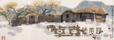 赵准旺 2004年作 秋日胜春潮 镜心 37×103cm